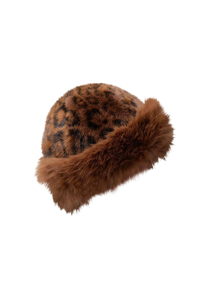 Black Colour - Kajsa Fluffy Hat - ONESIZE