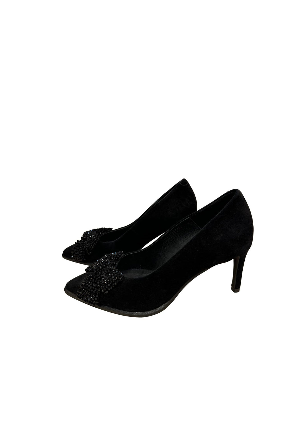 Pavement - Kamilla Bow Stiletter - Black Suede