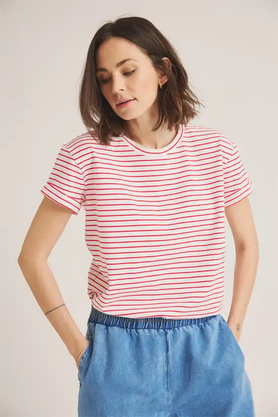 Luxzuz - Karin T-shirt - Flame Scarlet