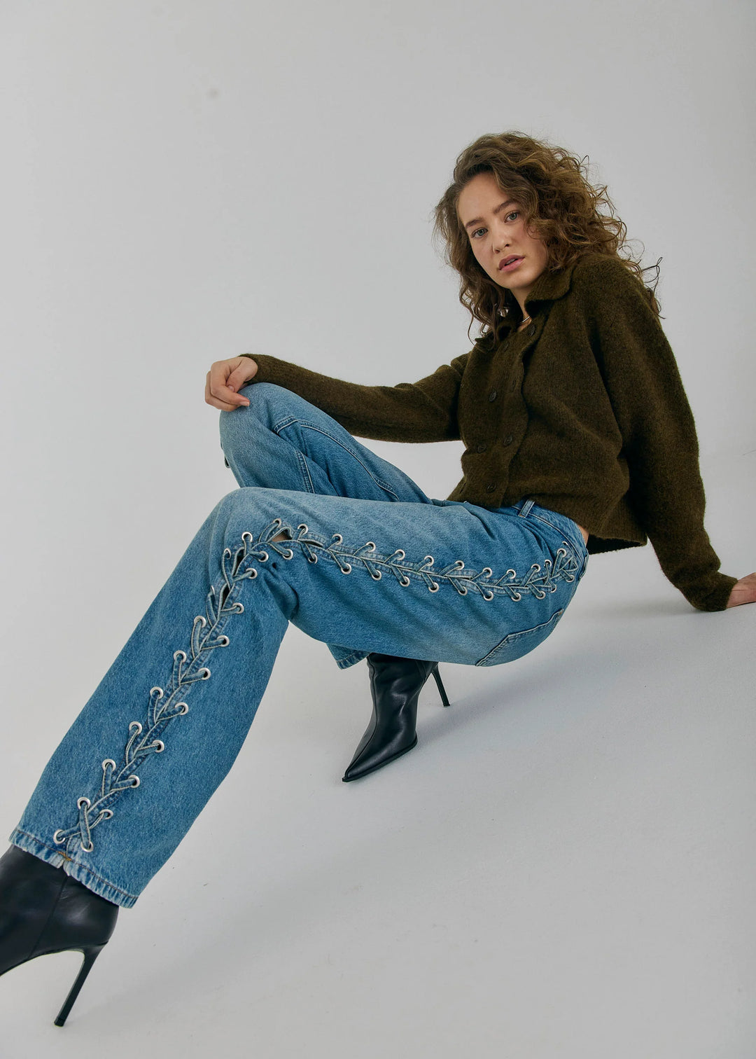 Norr -Kenzie Straight Jeans - Medium Blue Denim