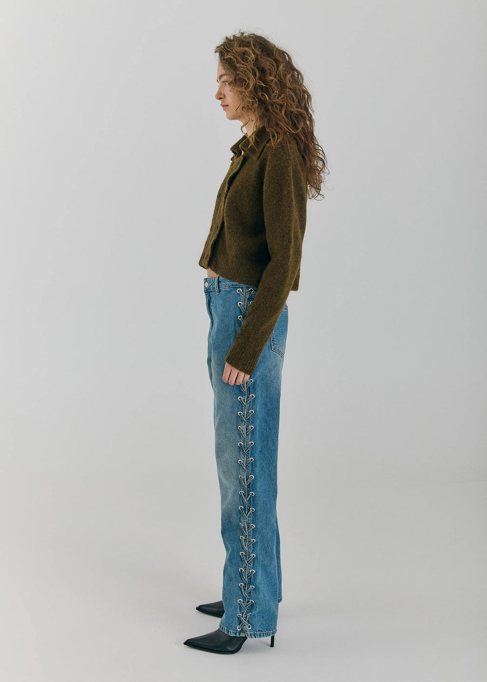 Norr -Kenzie Straight Jeans - Medium Blue Denim
