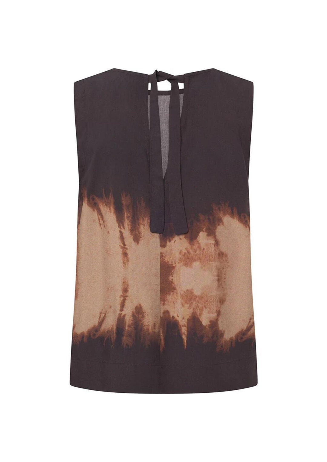 Depeche - KiaDE Sleeveless Top - Brown Printed