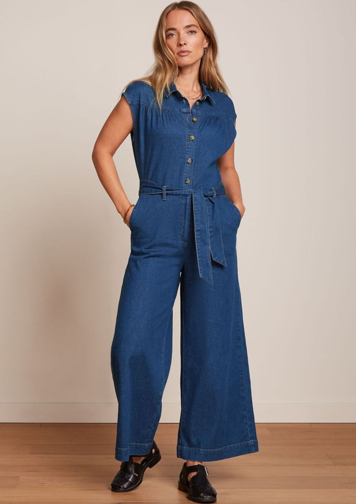 King Louie - Amy Jumpsuit Chambary - Denim Blue