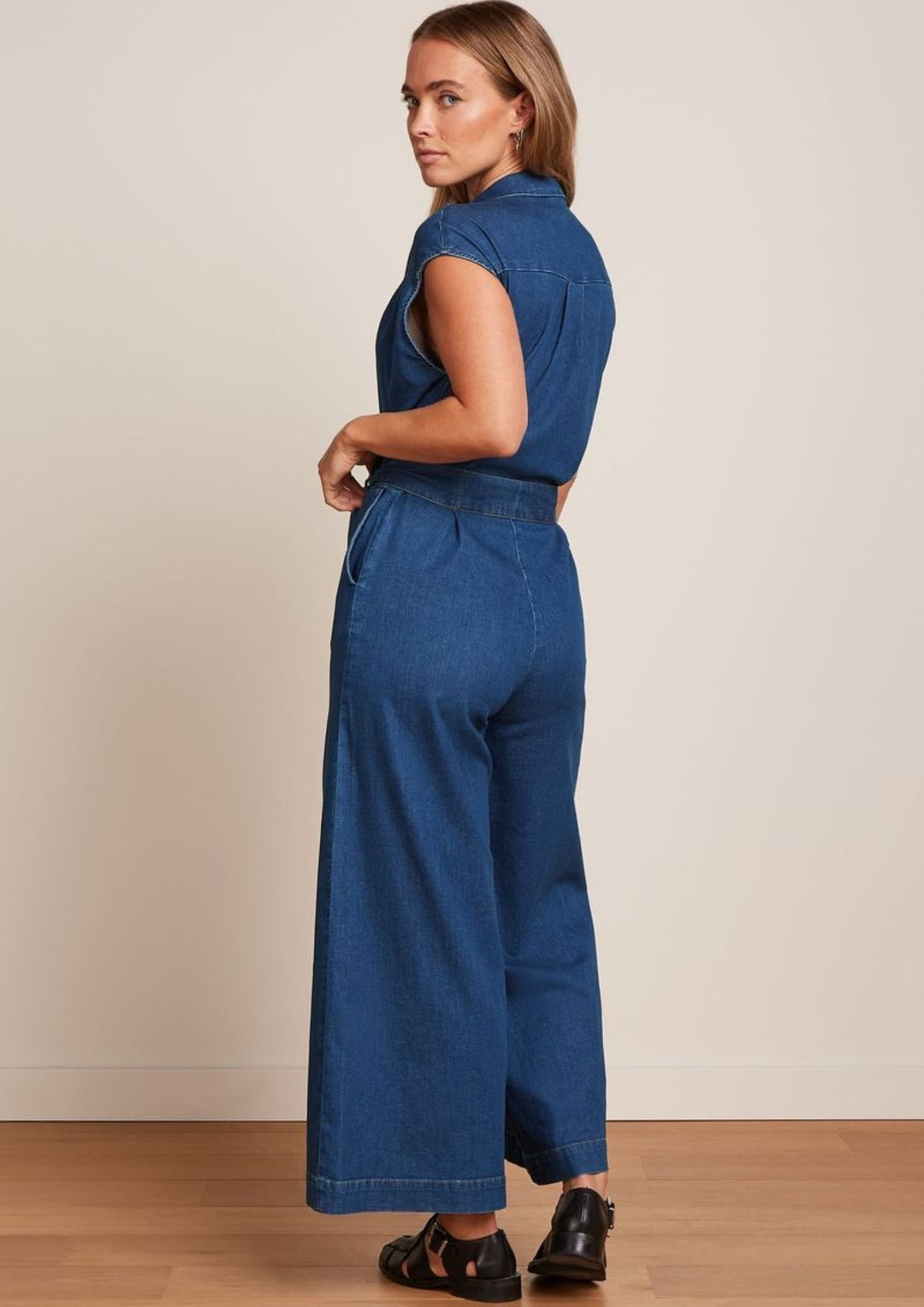 King Louie - Amy Jumpsuit Chambary - Denim Blue