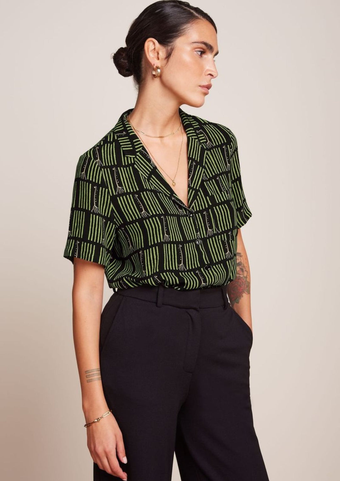 King Louie - Bella Blouse Medina - Black