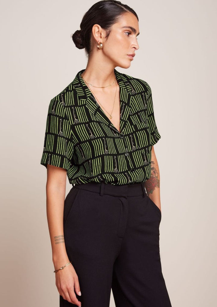 King Louie - Bella Blouse Medina - Black