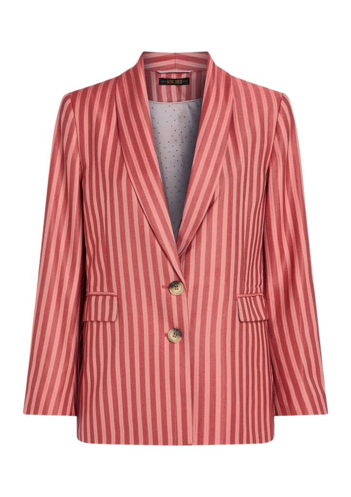King Louie - Billie Blazer - Vice Stripe - Dusty Rose