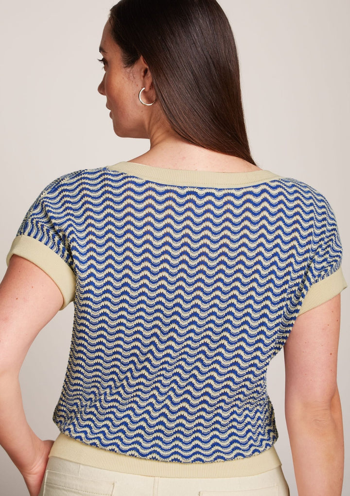 King Louie - Boatneck Top Tide - Bluing