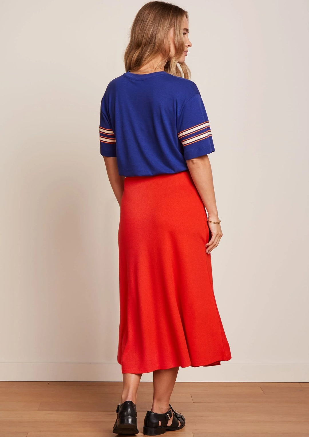 King Louie - Boxy T-shirt - Placement Print - Bluing