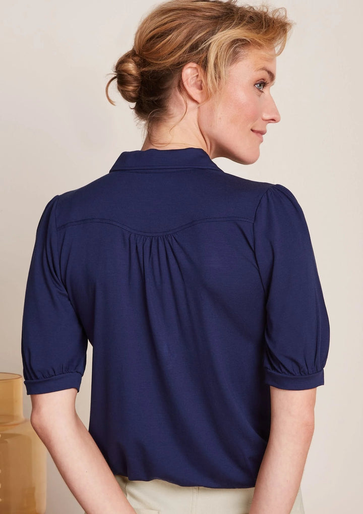 King Louie - Carina Blouse - Viscose Light - Beacon Blue