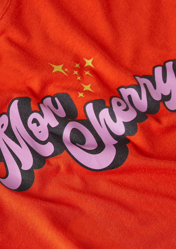 King Louie - Elly T-shirt - Placement Print - Spicy Orange