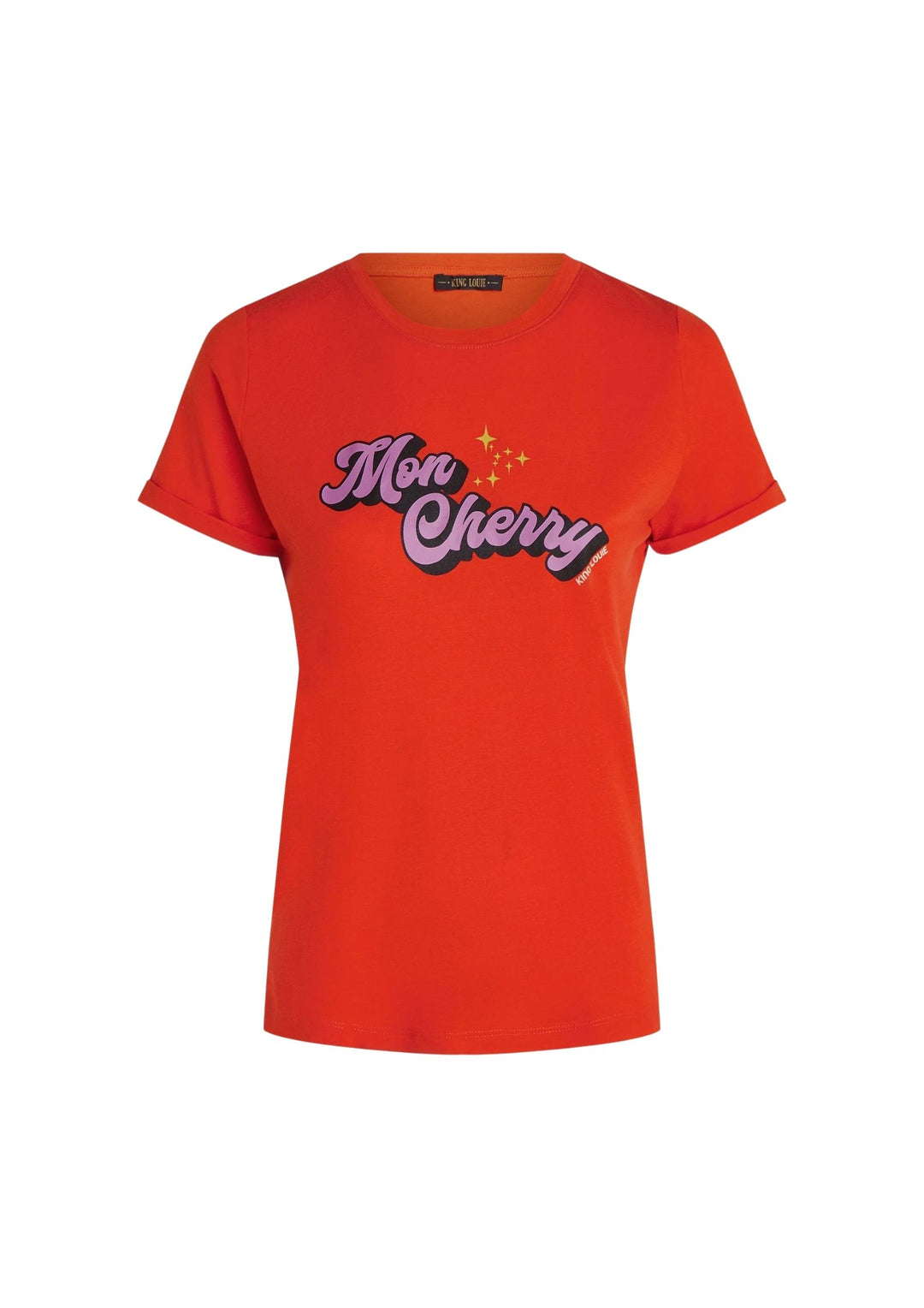 King Louie - Elly T-shirt - Placement Print - Spicy Orange