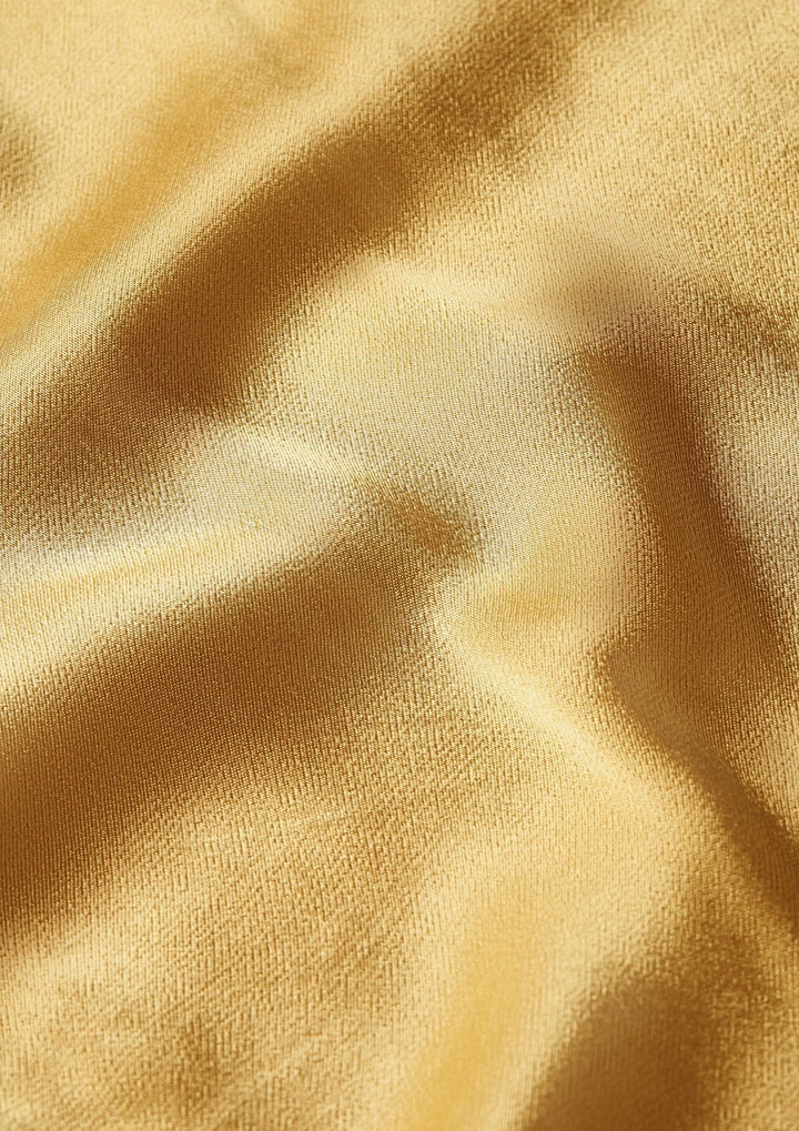 King Louie - Evelina Crop Blouse - Star Satin - Champagne