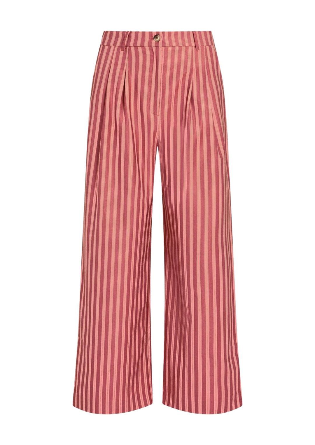 King Louie - Fintan Cropped bukser - Vice Stripe - Dusty Rose