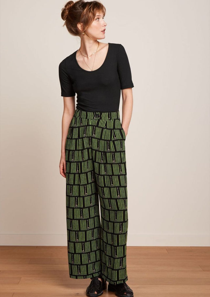 King Louie - Fintan Cropped Bukser Medina - Black