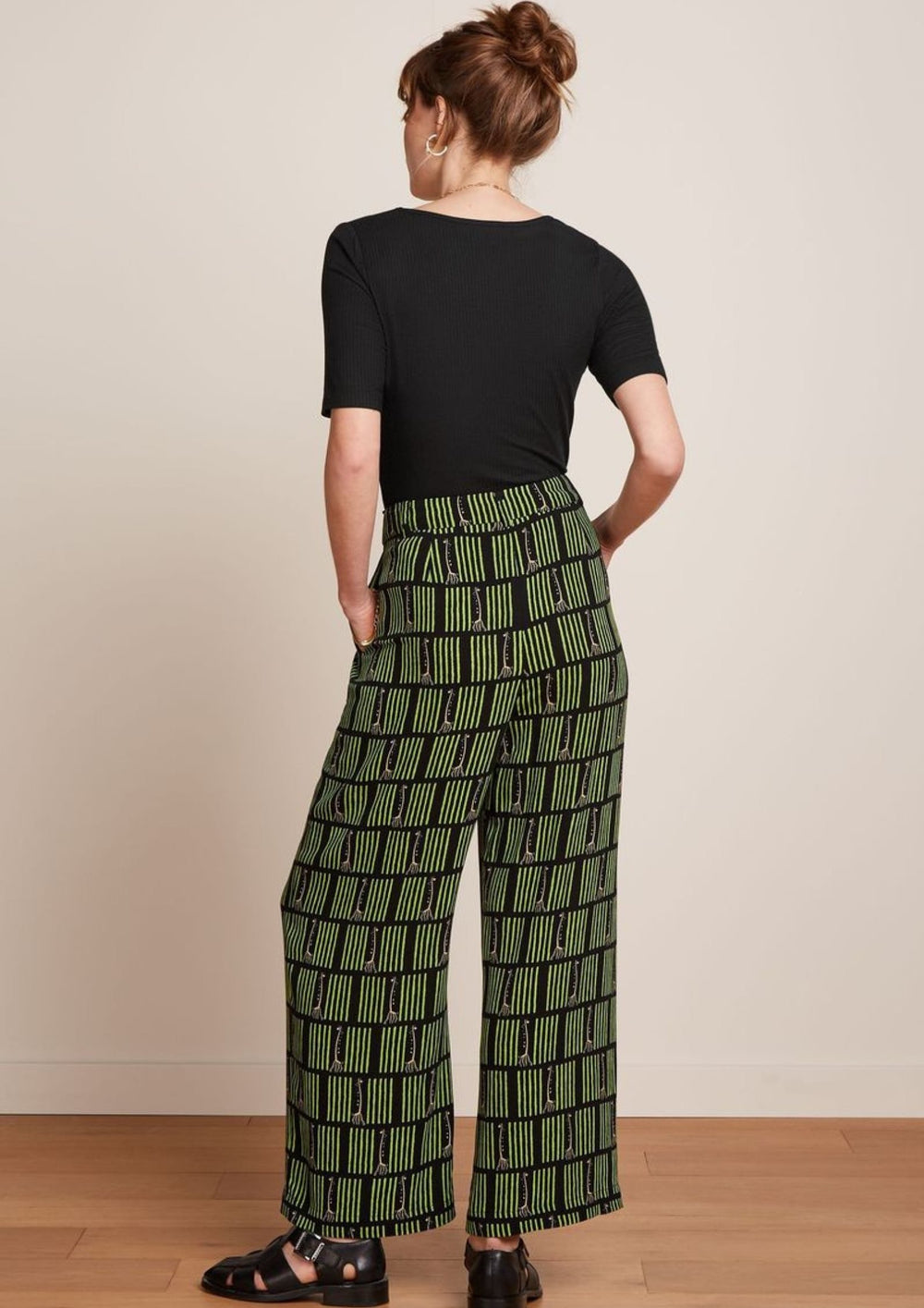King Louie - Fintan Cropped Bukser Medina - Black
