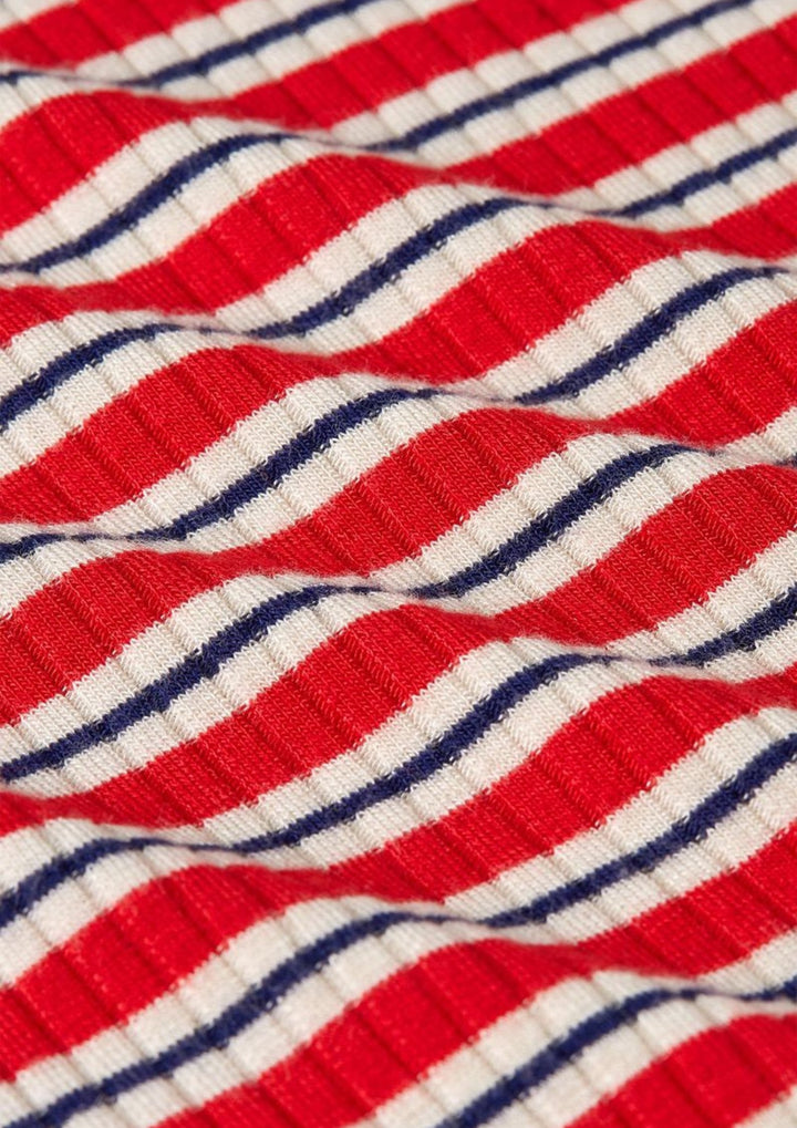 King Louie - Lili tee Surf Stripe - Fire Red