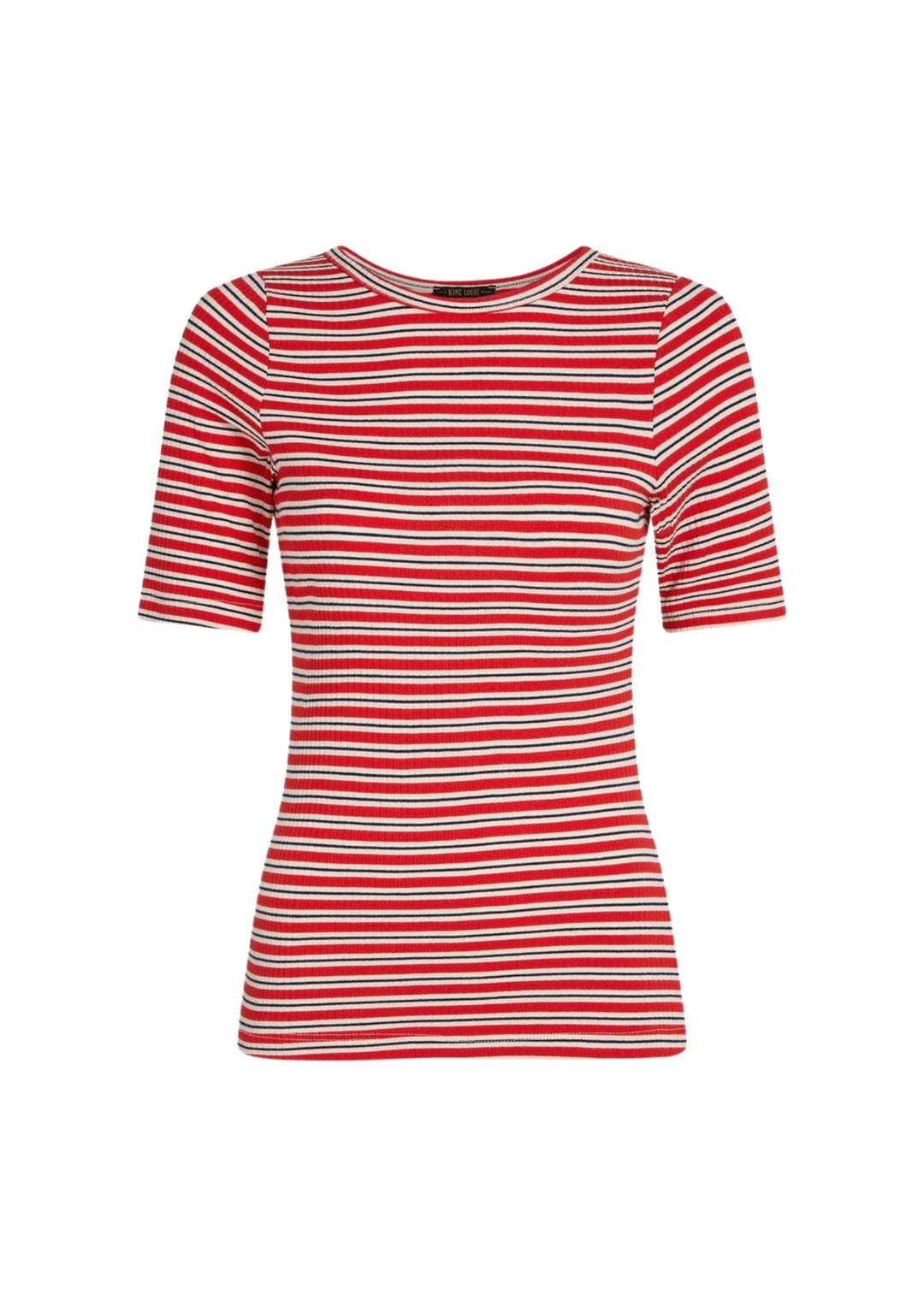 King Louie - Lili tee Surf Stripe - Fire Red