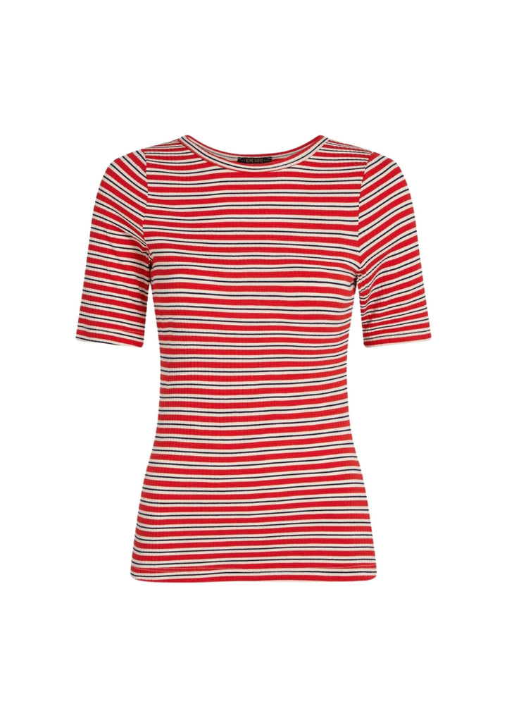 King Louie - Lili tee Surf Stripe - Fire Red