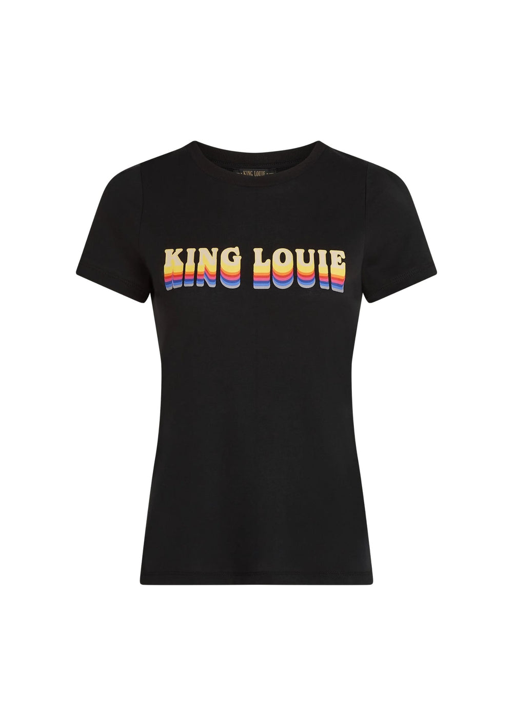 King Louie - Logo T-shirt - Placement Print - Black