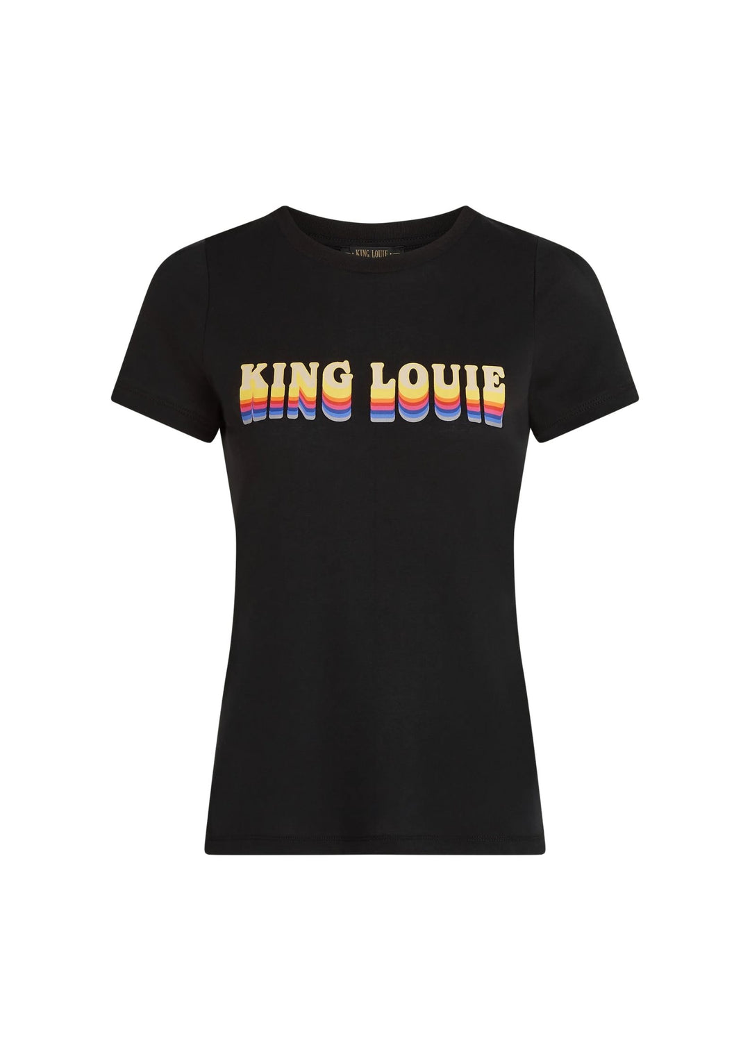 King Louie - Logo T-shirt - Placement Print - Black