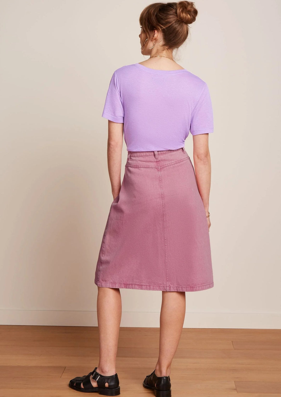 King Louie - Mary Nederdel - Coloured Denim - Mellow Rose