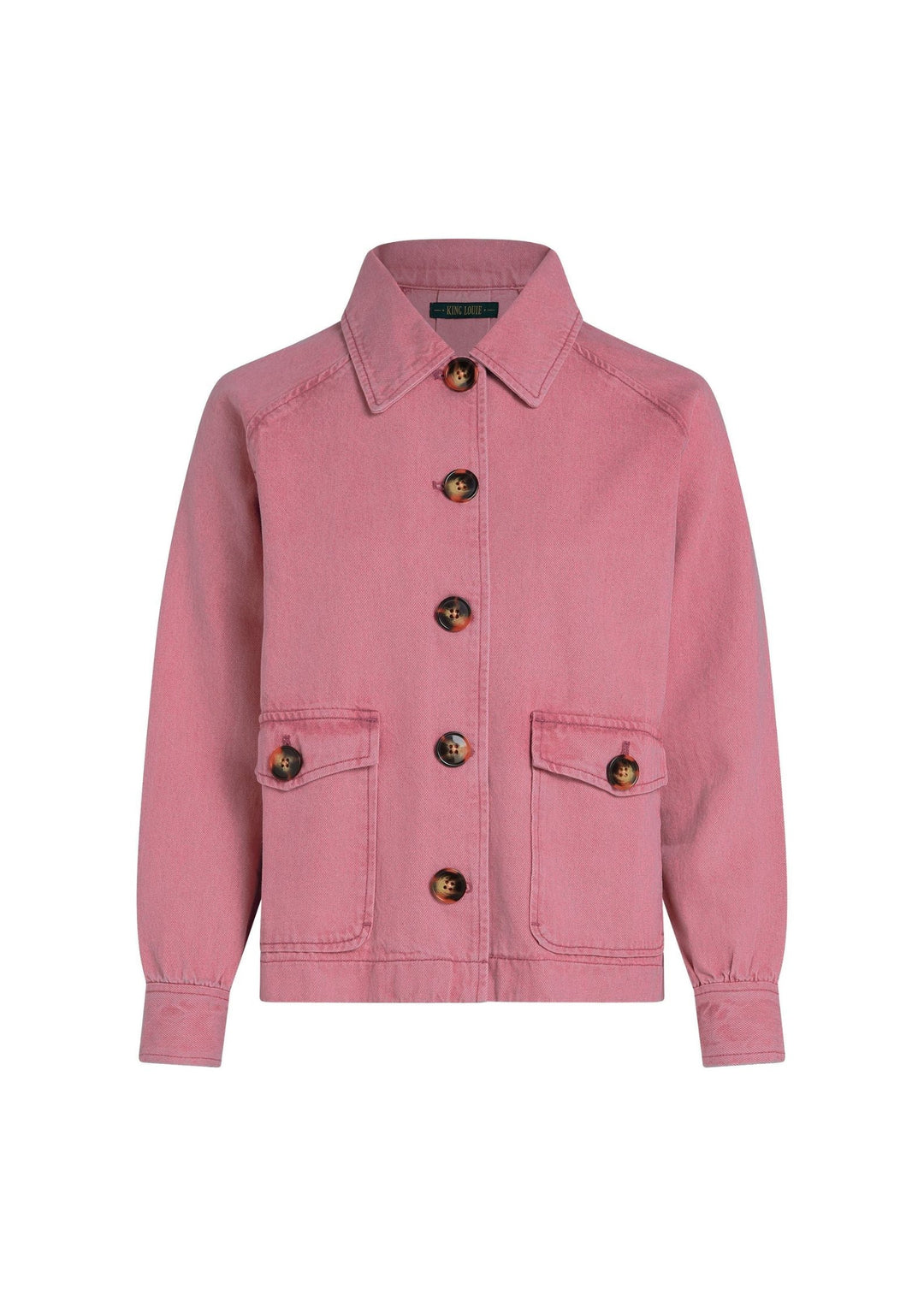 King Louie - Sylvie jakke - Colored Denim - Mellow Rose