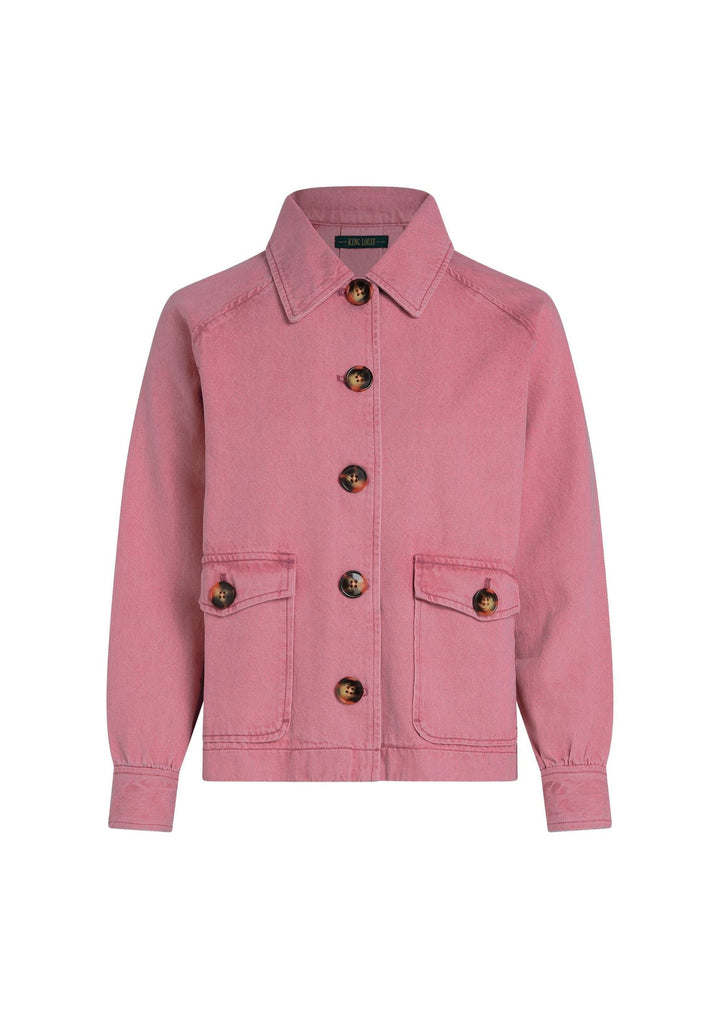King Louie - Sylvie jakke - Colored Denim - Mellow Rose