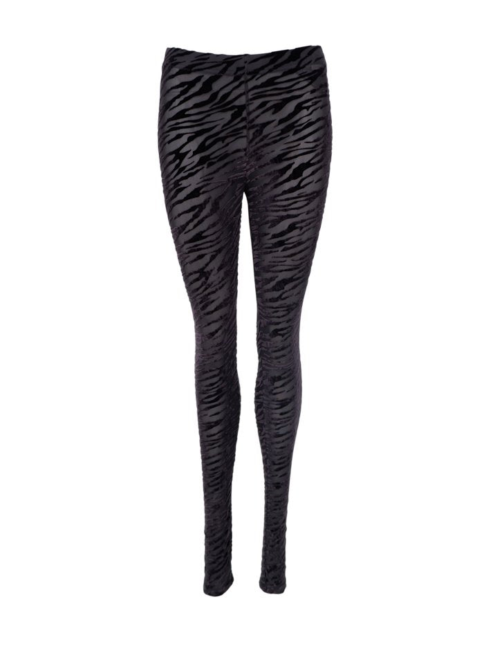 Black Colour - Zenia mesh leggins - Black