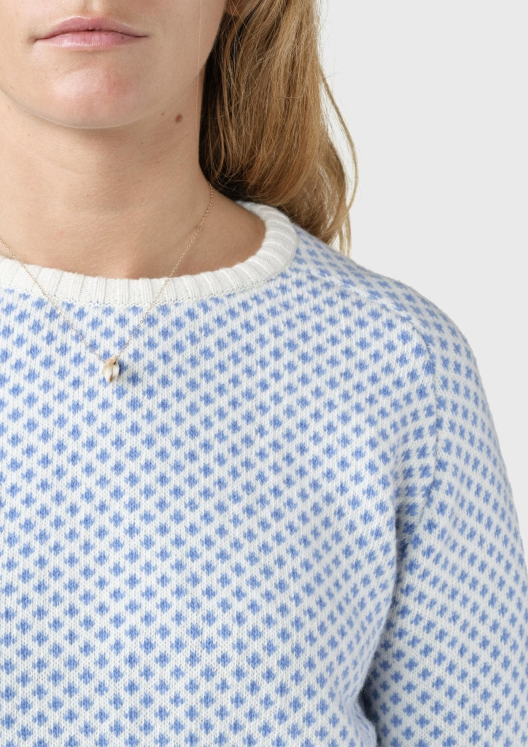 Klitmøller - Elaine Strik - Cream/Light Blue