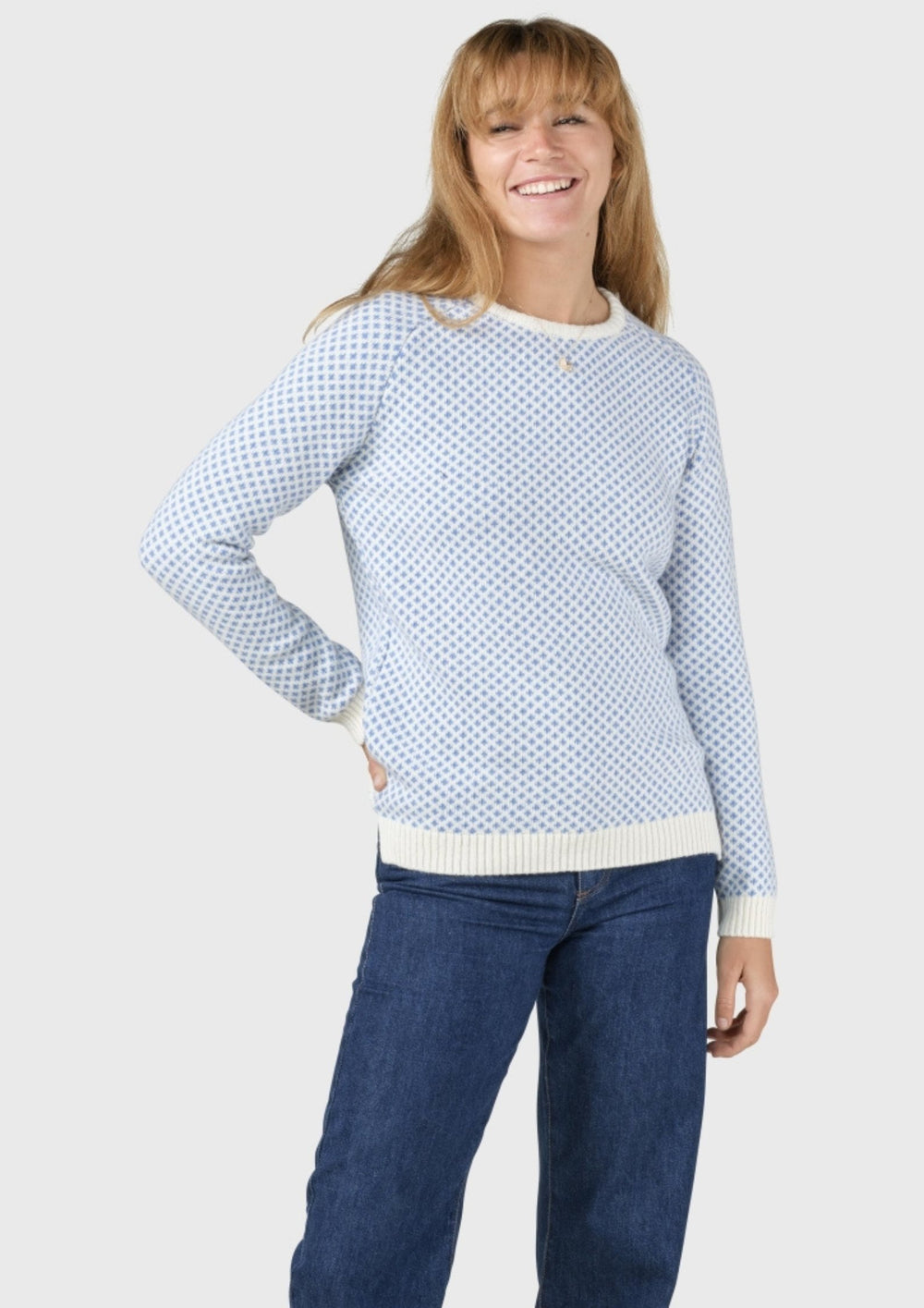 Klitmøller - Elaine Strik - Cream/Light Blue