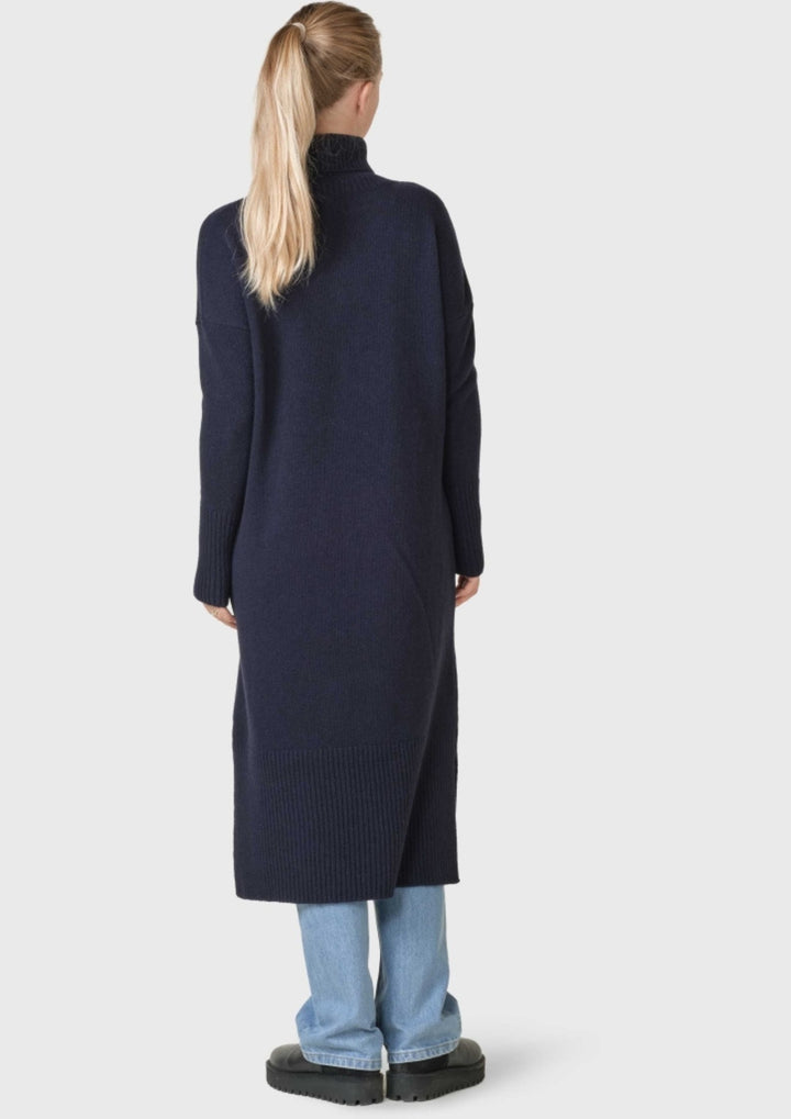 Klitmøller - Gro Strik Kjole - Navy