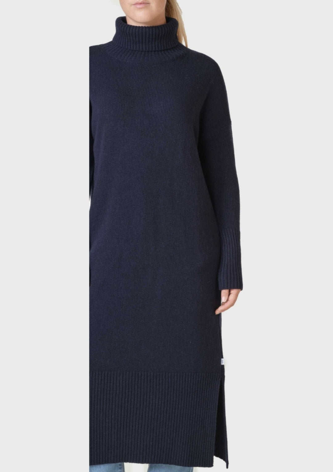 Klitmøller - Gro Strik Kjole - Navy
