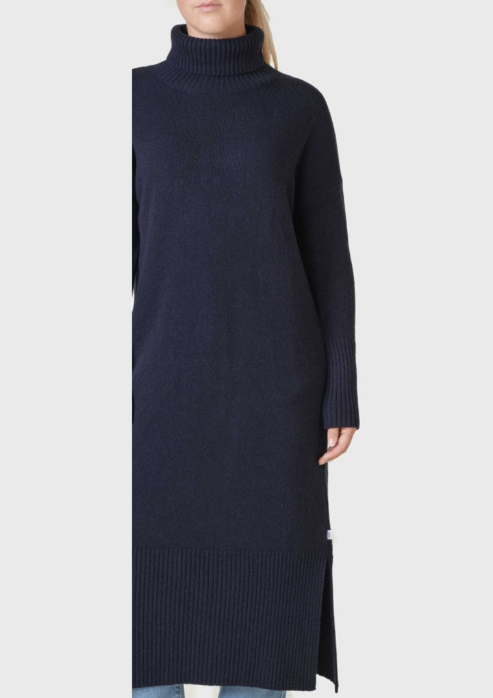 Klitmøller - Gro Strik Kjole - Navy
