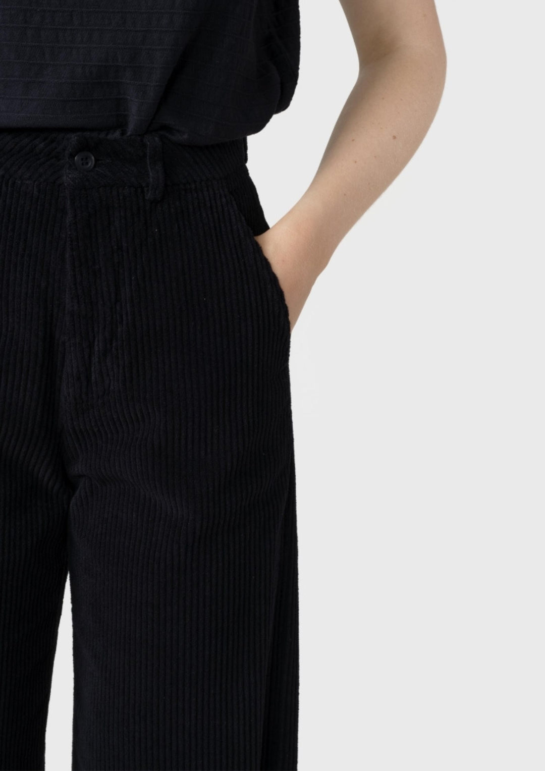 Klitmøller - Lydia Jumbo Corduroy Bukser - Black