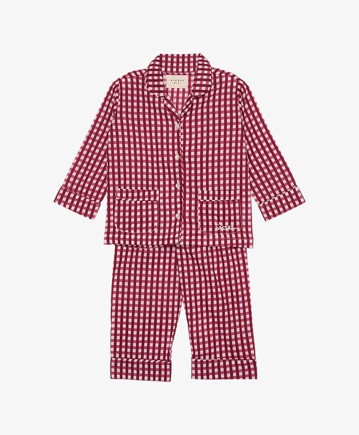 Sissel Edelbo - Nuit Mini Pyjamas Sæt - Berry Hedge
