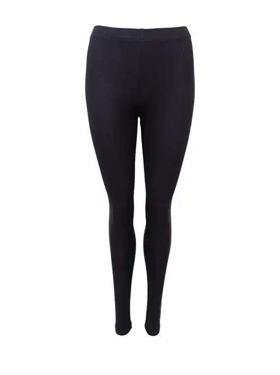 Black Colour - Tea Leggings - Black