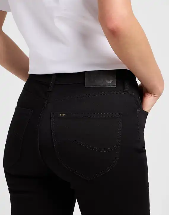 Lee - Marion Straight Jeans - Rinse Black