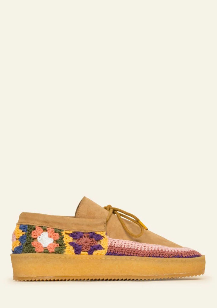 LaidBack - Komo Crepe - Saffron Suede Mulit - Sko