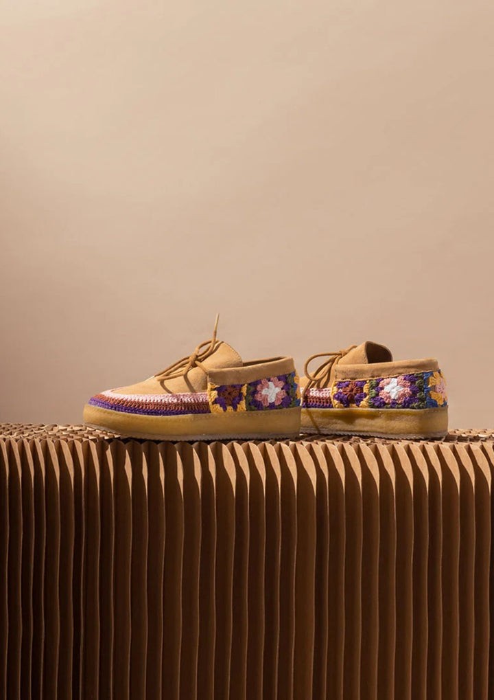 LaidBack - Komo Crepe - Saffron Suede Mulit - Sko
