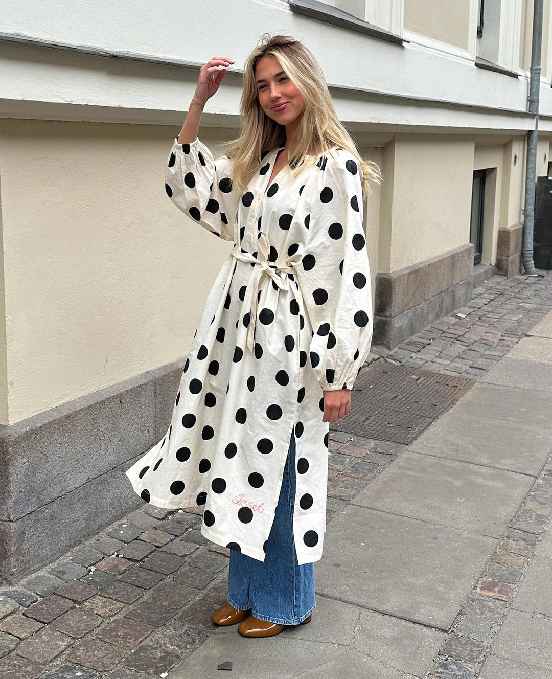 Sissel Edelbo - Lara Dress - Black Dot - ONESIZE