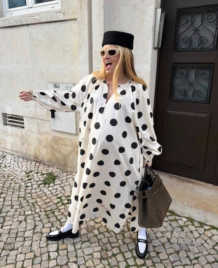 Sissel Edelbo - Lara Dress - Black Dot - ONESIZE
