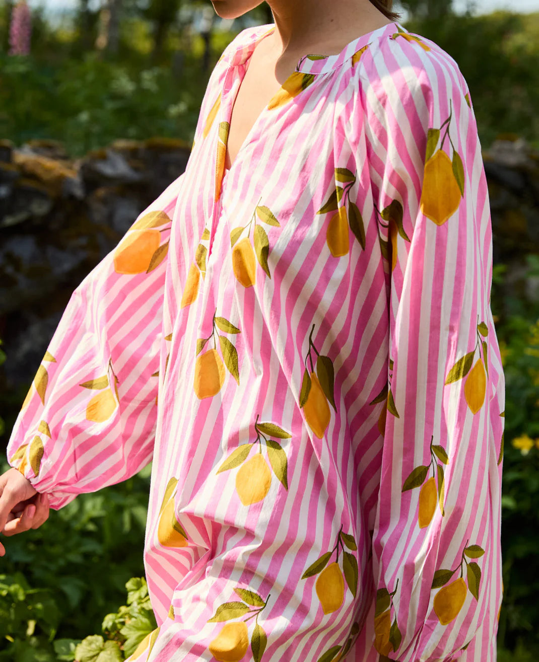 Sissel Edelbo - Lara Kjole- Pink Lemons - ONESIZE