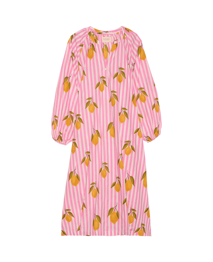 Sissel Edelbo - Lara Kjole- Pink Lemons - ONESIZE