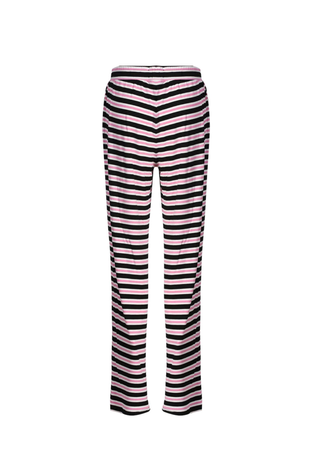 Liberte - Natalia Straight Pants - Black Bubblegum - White Stripe