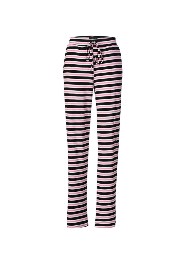 Liberte - Natalia Straight Pants - Black Bubblegum - White Stripe