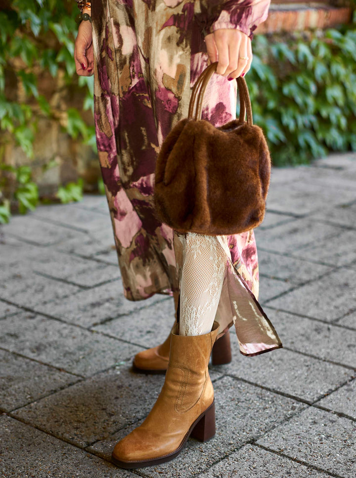 Black Colour - Liza Soft Mini Taske - Mocca - ONESIZE