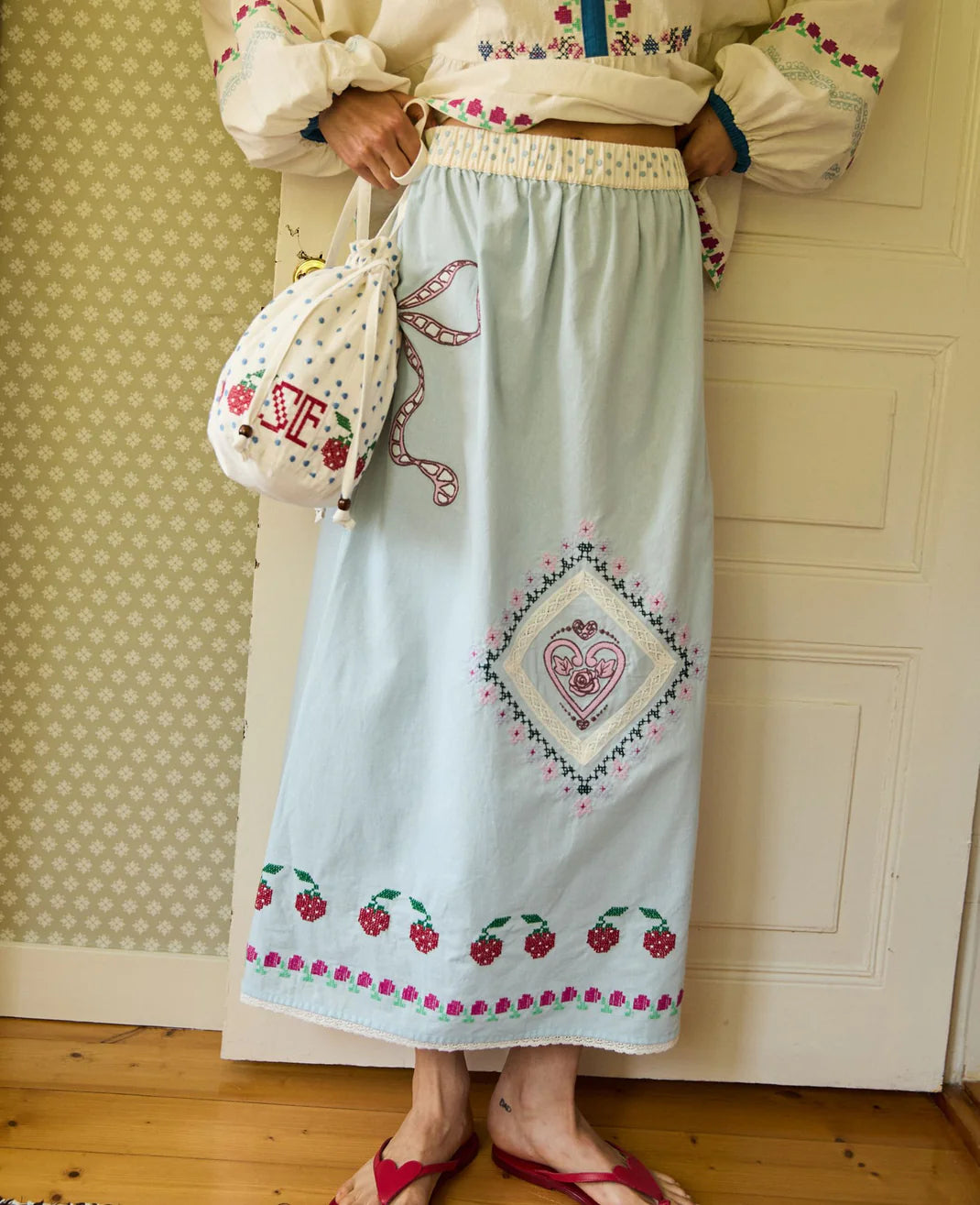 Sissel Edelbo Louise Skirt - Baby Blue