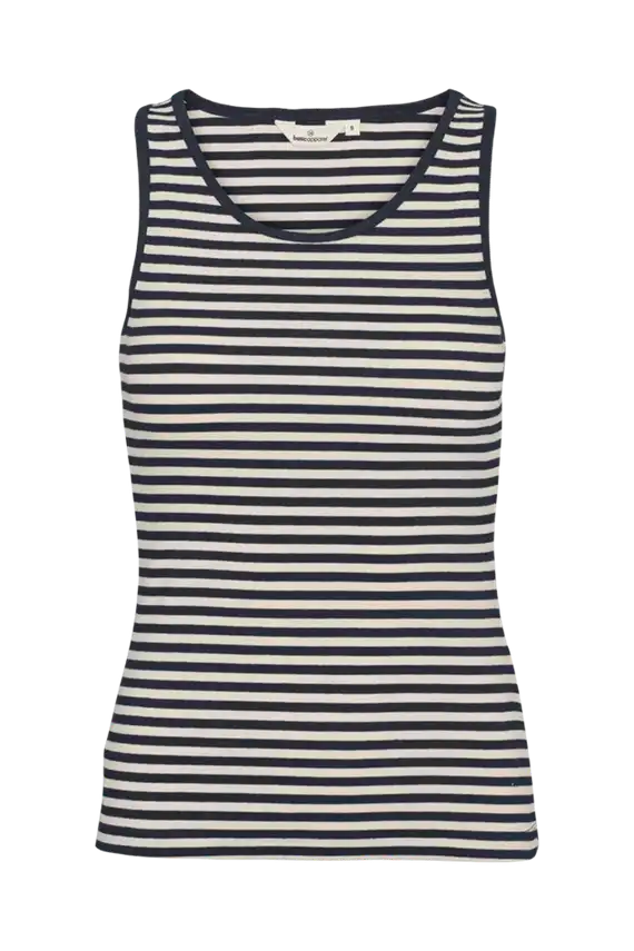 Basic Apparel - Ludmilla Tank Top - Birch/Navy