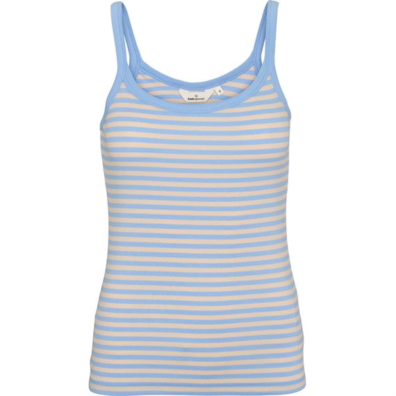 Basic Apparel - Ludmilla Stripe Strop Top - Frozen Fjord/Smoke Gray